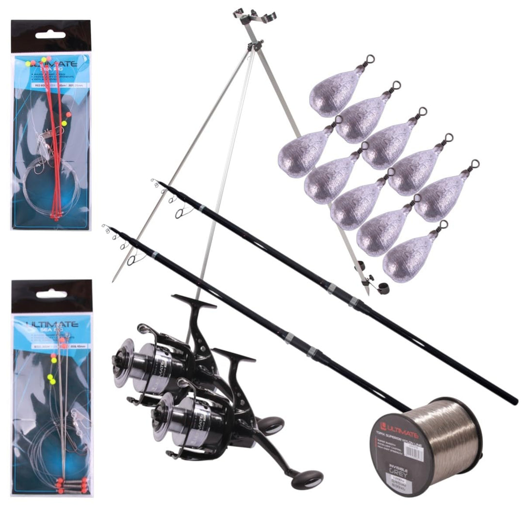 Ultimate BeachForce Beach Set 3.90m (100-200g) Tele Set, 3.90m (100-200g) Tele Set
