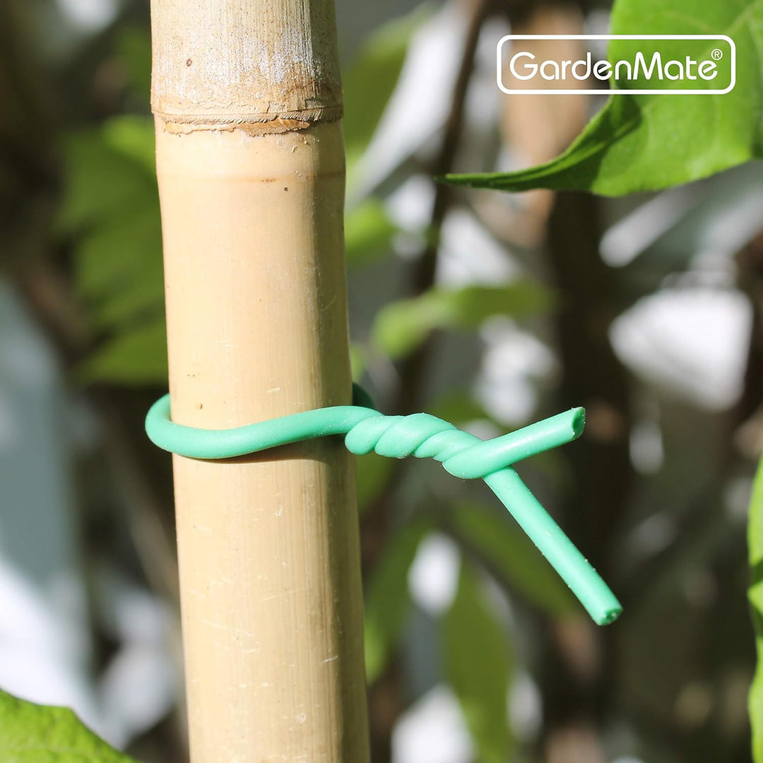 GardenMate 12x Gartendraht 2,5 mm x 10 m mit Gummi ummantelt gummiert geschäumt 12 Stück, 12 Stü