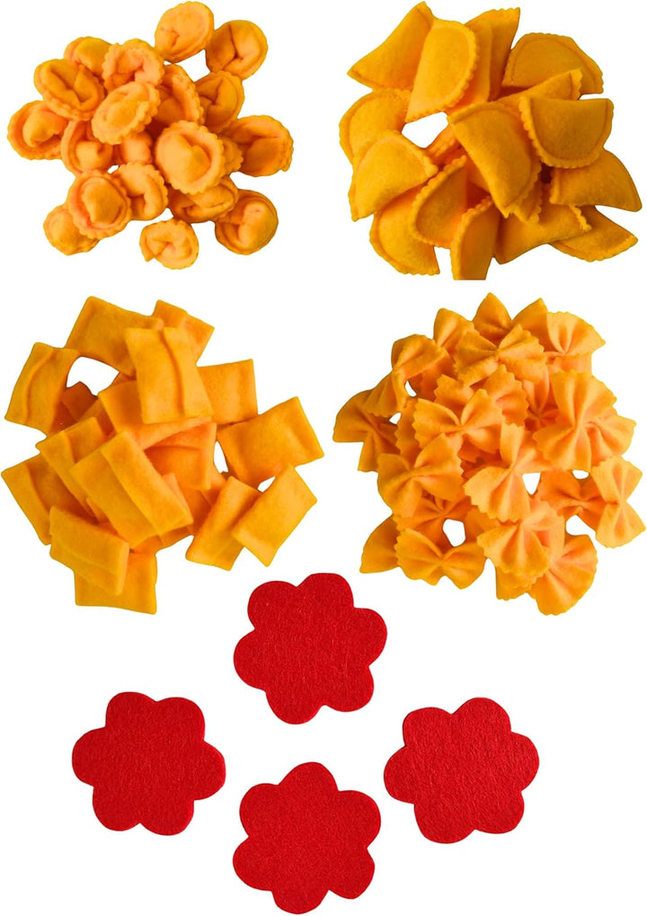 Generisch Handgemacht Filz Nudeln Kinderküche Pasta Lebensmittel Spielzeug Zubehör für Spielküche Zu