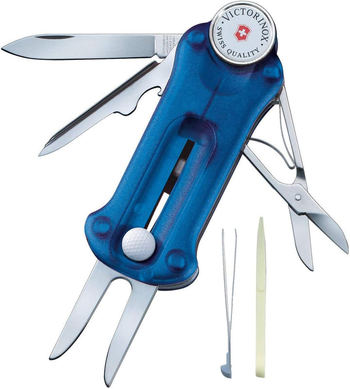 Victorinox, Schweizer Taschenmesser, Golf Tool, Multitool, Outdoor, 10 Funktionen, Klinge, gross, Re
