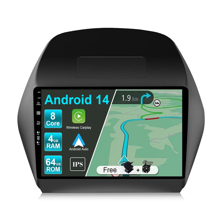 JOYX Autoradio Android 13 Passt für Hyundai IX35 (2010-2017) - [4G+64G] - Eingebaut DSP/Carplay/Andr