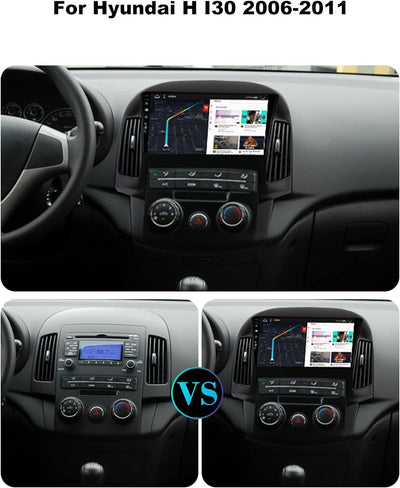 SXAUTO Android 12 IPS Autoradio für Hyundai I30 (2006-2011) - Eingebaut CarPlay/Android Auto - Rückf