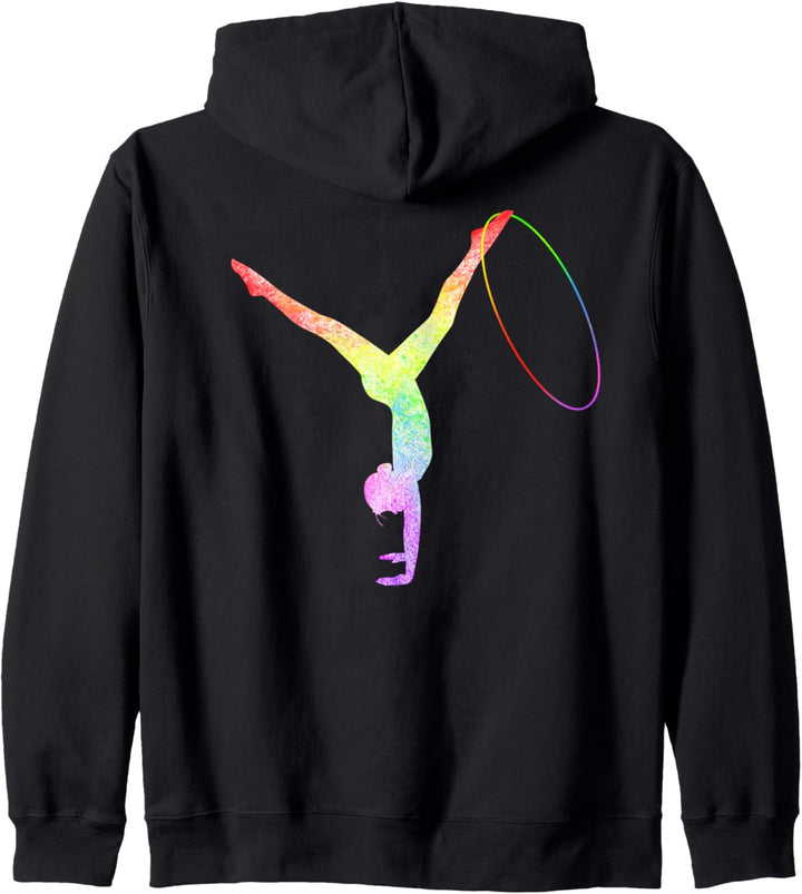 Rhythmische Sportgymnastik Sport Reifen Turnen Gymnastik RSG Kapuzenjacke