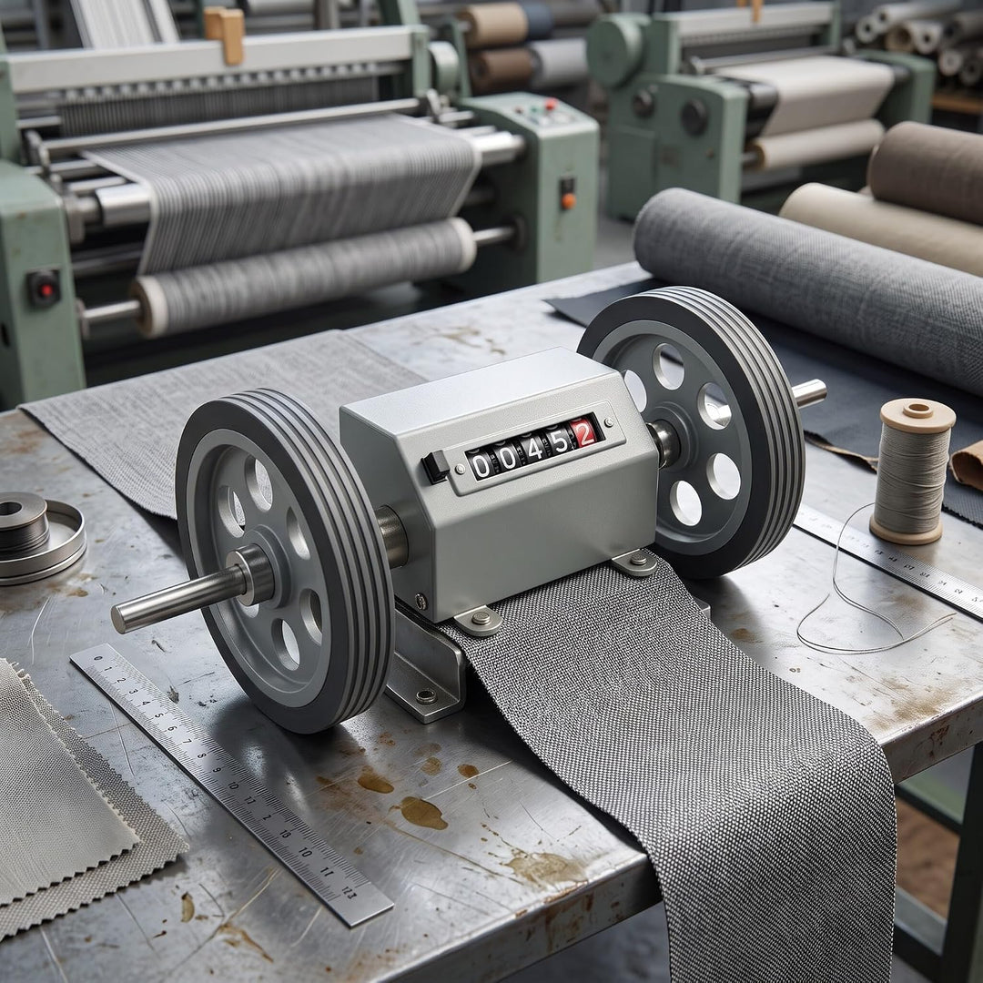 Zähler Rolling Wheel Digits 0-9999.9 Längenzähler Messlänge, max. Geschwindigkeit 350 U/min Grau Res