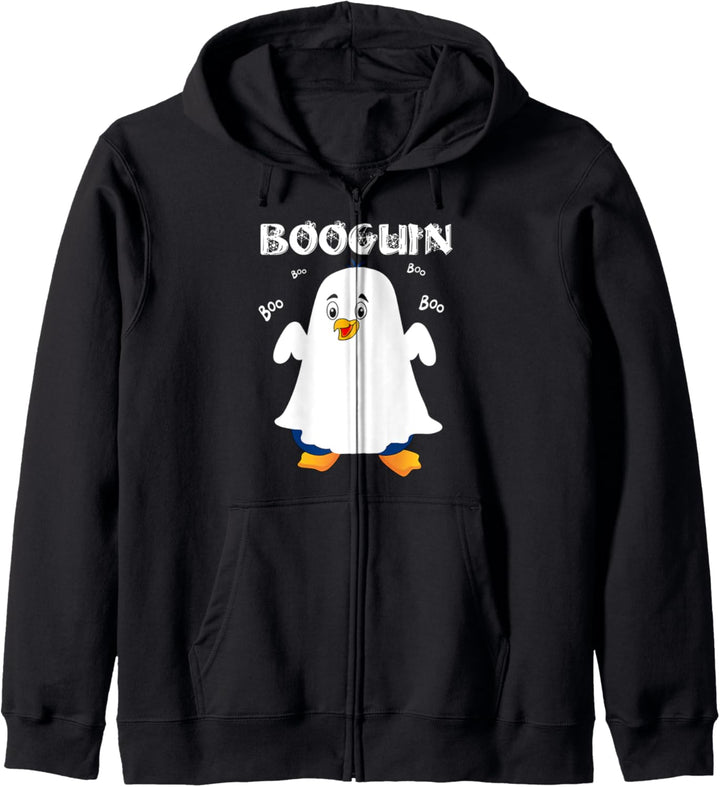 Booguin Halloween Pinguin im Gespenst Kostüm lustig Kapuzenjacke