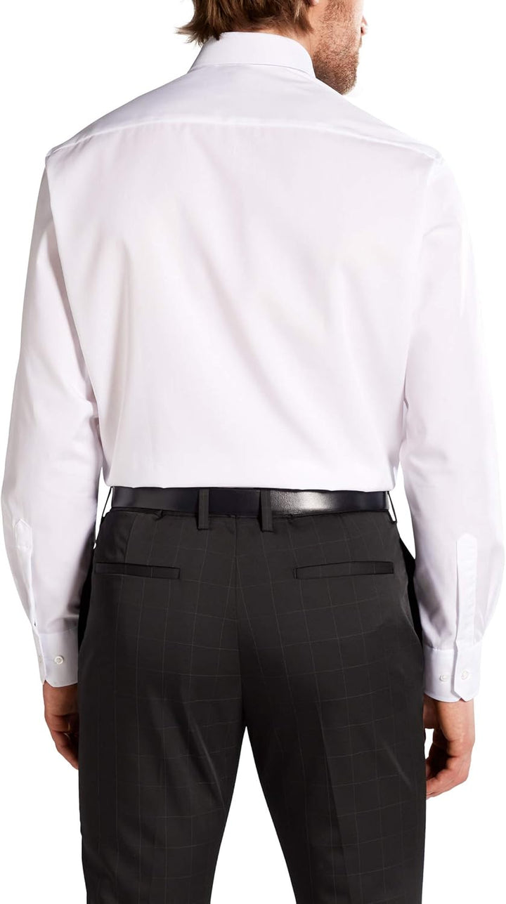 ETERNA Male Strukturhemd Comfort FIT 41 41 Weiss, 41 41 Weiss