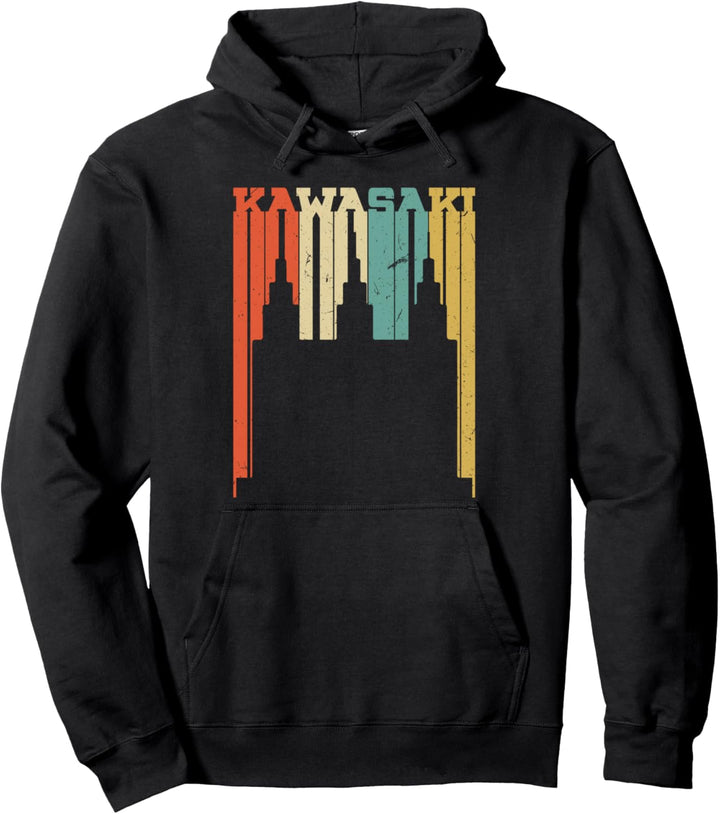 Vintage Kawasaki Skyline Silhouette Pullover Hoodie