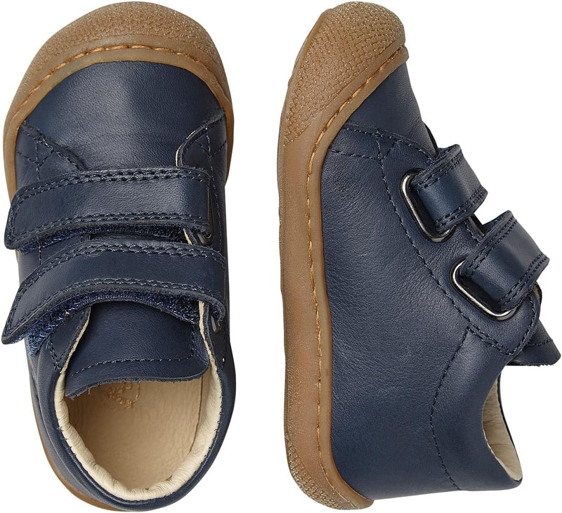 Naturino Cocoon VL-Lauflernschuhe aus Nappaleder-Anthrazit 17 EU Marineblau, 17 EU Marineblau