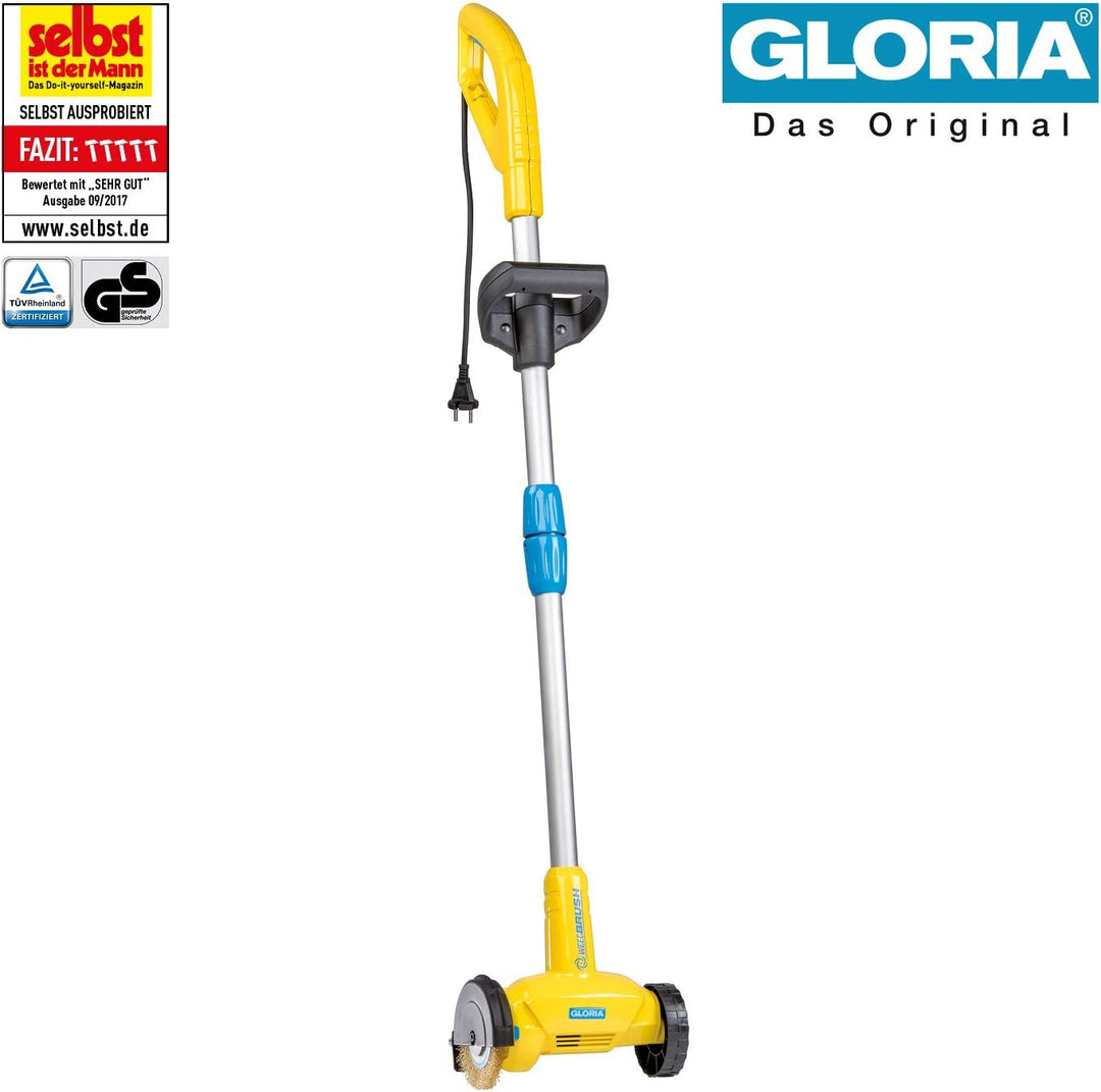 GLORIA Fugenreiniger WeedBrush | Elektrischer Fugenkratzer | Unkrautbürste | Zwischen Terrassenplatt
