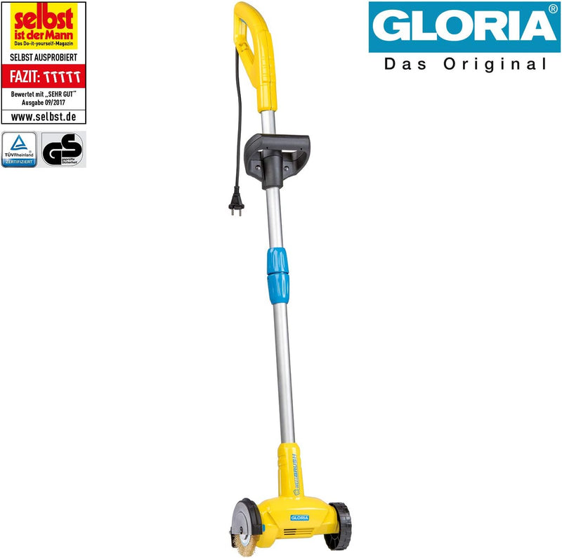 GLORIA Fugenreiniger WeedBrush | Elektrischer Fugenkratzer | Unkrautbürste | Zwischen Terrassenplatt