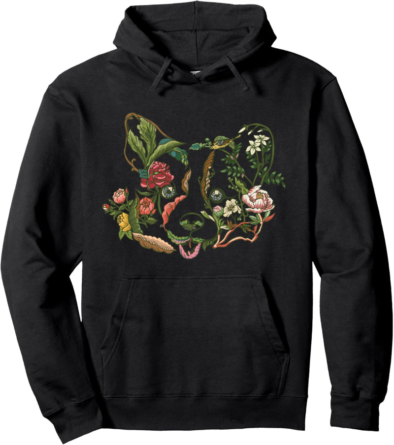 Botanical Corgi Pullover Hoodie