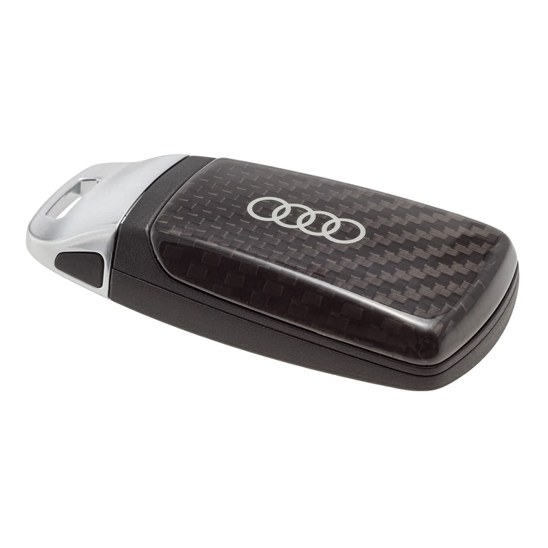 Audi 8W60712083Q0 Schlüsselblende Cover Carbon, mit Ringe Logo, nur für Schlüssel 4M0959754 8W095975