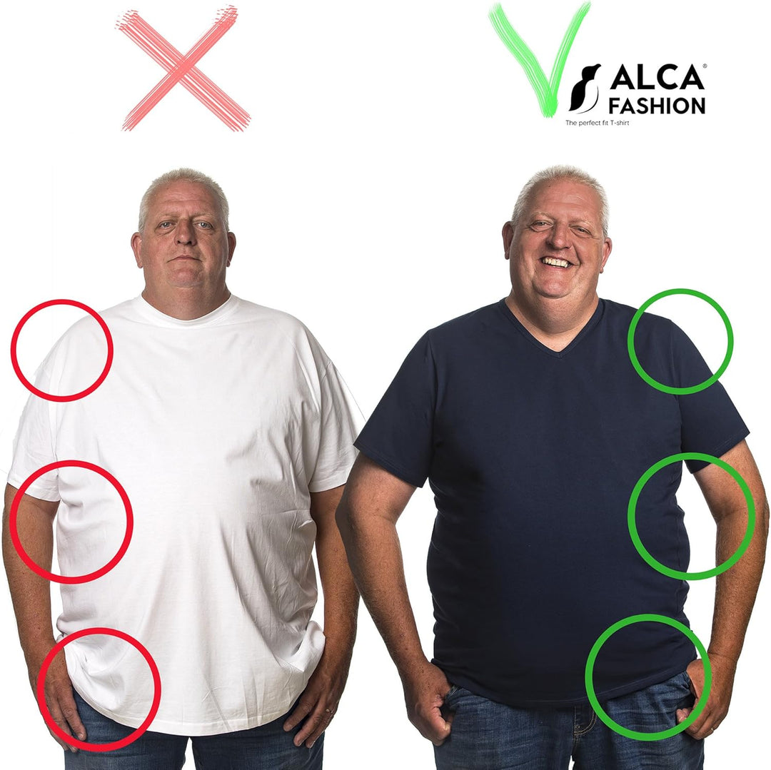 Alca Kapuze Sweatshirt für Männer mit Übergrösse Bauchumfang XXL-8XL Herren Kapuzenpullover Sweater