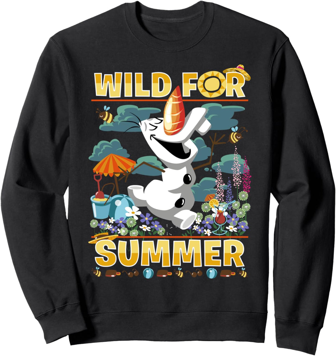 Disney Frozen Olaf Wild For Summer Cartoon Portrait Sweatshirt
