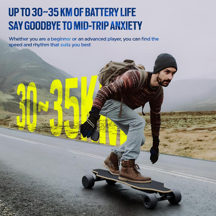 Elektro-Skateboard mit Fernbedienung für Erwachsene und Jugendliche, 2000W/1100W/900W Motor, einstel