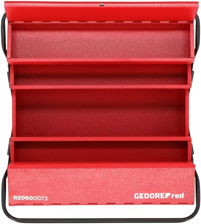 GEDORE red Werkzeugkasten, 5 Fächer, gross, leer, Masse (LxBxH): 260x535x210 mm, rot, Stahlblech, So