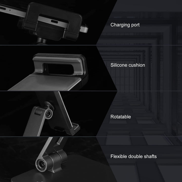 SHUOSUO Tablet Ständer Verstellbar &amp; Faltbar, Schwerer Aluminium Tablet Halterung Halter Tisch, komp