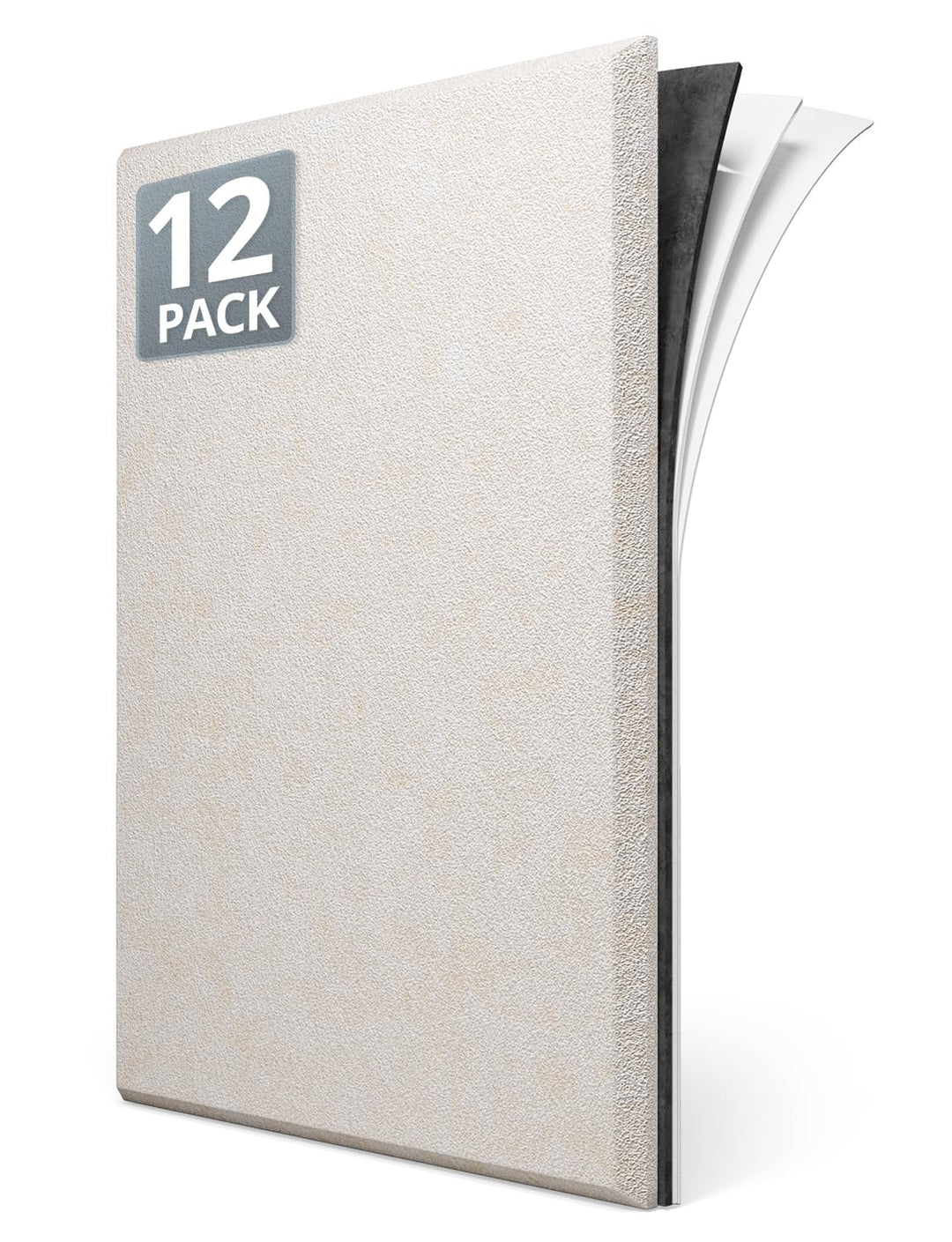Kuchoow Schallschutzplatten Selbstklebend Schalldämmung Wand, 12 Stück Rechteckig MLV Schallschutz f