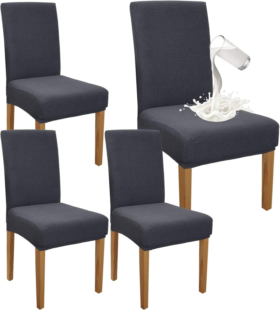 Granbest Premium Wasserdicht Esszimmer Stuhl Abdeckungen Satz Von 4, Stretch Hohen Zurück Stuhlhusse