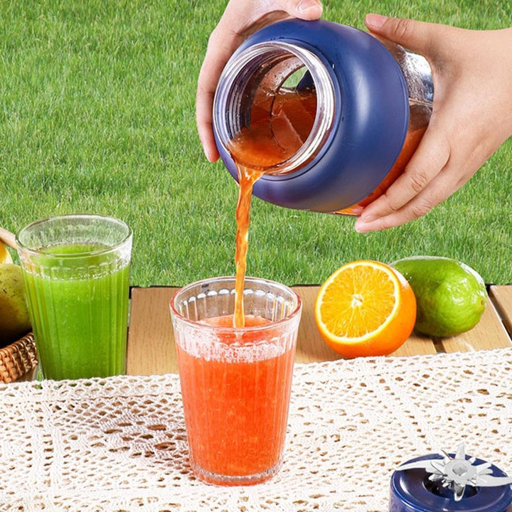 Tragbarer kabelloser Entsafterbecher, 1300 ml grosse Kapazität, kabelloser Entsafter, USB-wiederaufl