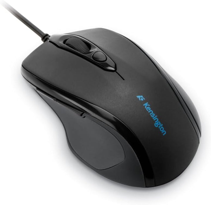 Kensington kabelgebundene ergonomische Mid-Size-Maus, Pro Fit Computermaus mit Kabel für Laptop, Des