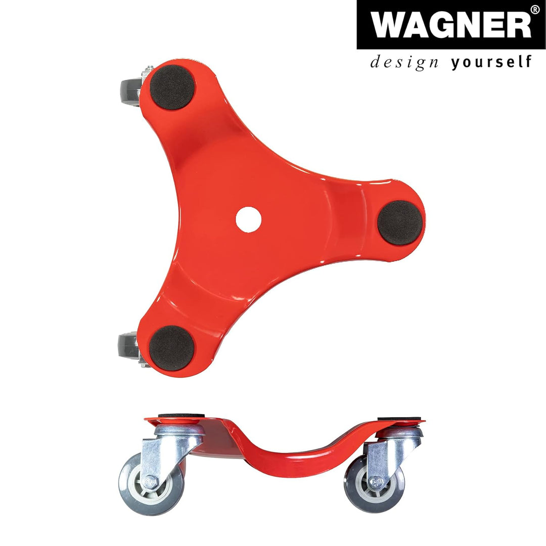 WAGNER Transporthilfe MM 1196 I 25 x 25 x 7,5 cm - Tragkraft 100 kg - ideal für sperrige Lasten &amp; Um