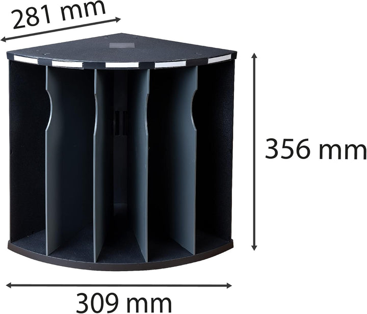 Exacompta 393714D Ergonomische Sortierablage THE CORNER mit 5 Fächern für Ordner, Mappen, Hefter und