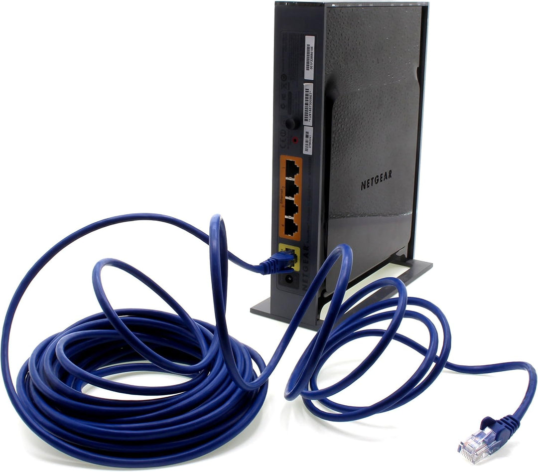 1aTTack.de Netzwerkkabel Cat.6 - blau - 10x - 7,5m - (Set) - CAT6 Ethernet Kabel Lankabel 1000 Mbits