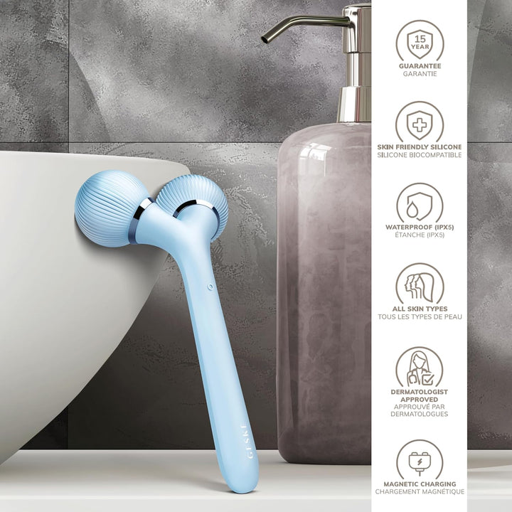 GESKE | SmartAppGuided™ Sonic Facial &amp; Body Roller | 4 in 1 | Dermaroller | Gerät für Gesicht und Kö