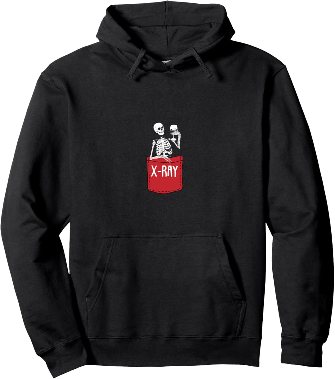 X-Ray Radiologic Technologist Lustiges Skelett Pocket Rad Tech Pullover Hoodie