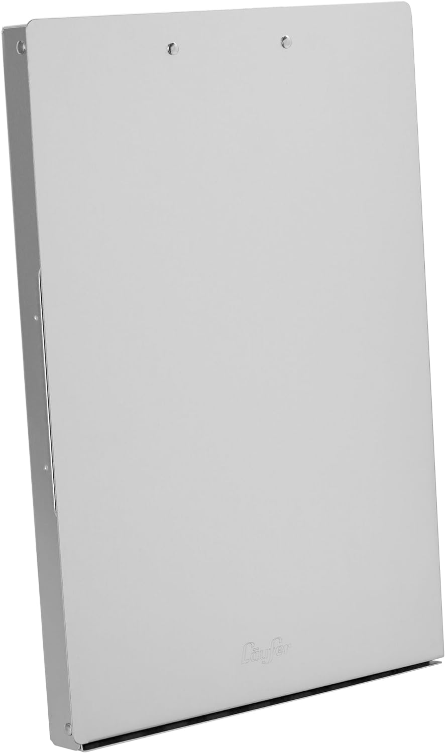 Läufer 30517 Formularhalter mit Box, Aluminium, seitlich öffnend, mit Halteklemme