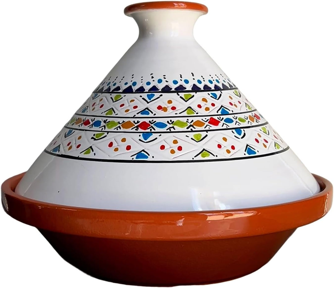 Tajine Terracotta-Topf Ethnischer Teller Marokkanisch Tunesisch XL 32 cm 0212242001