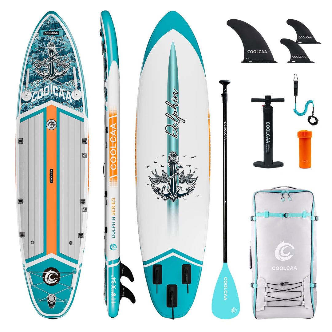 COOLCAA SUP Board, 355cm (Extra Gross) Stand Up Paddling Board, Aufblasbares Stand-Up Paddle Board m