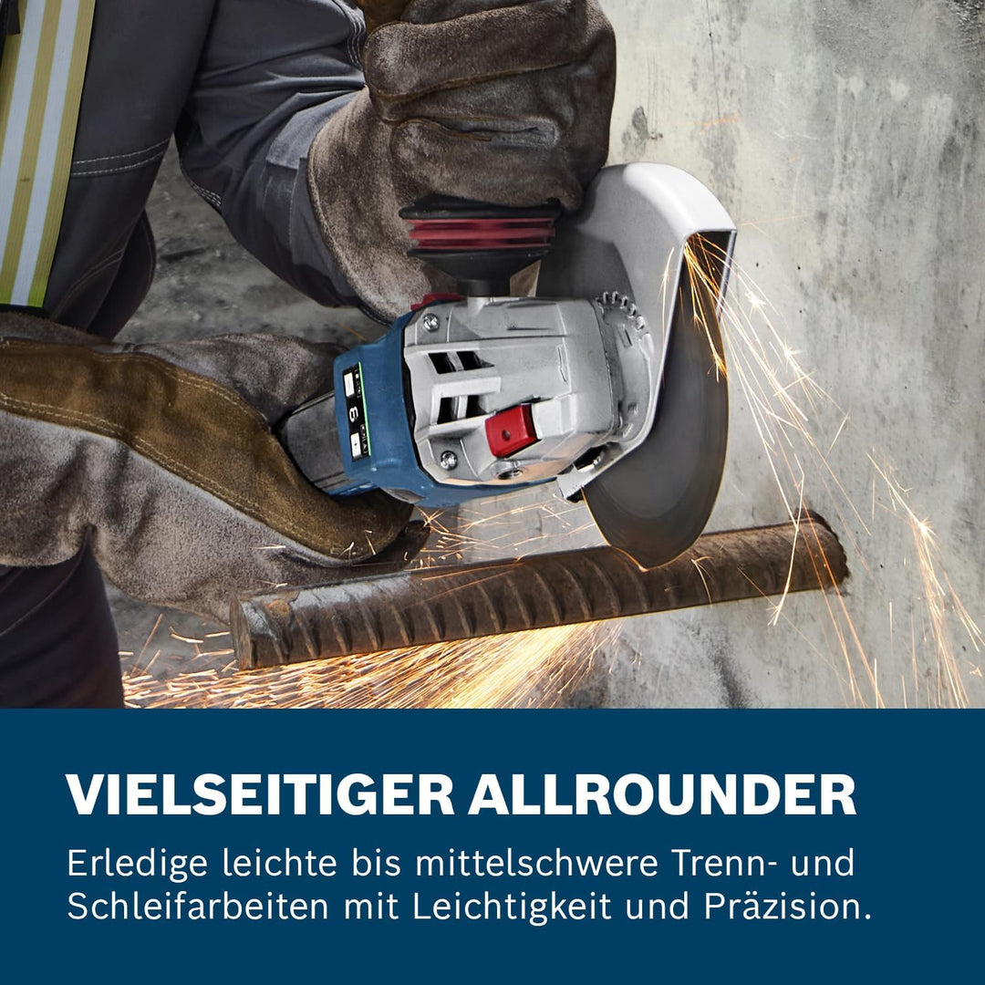 Bosch Professional 18V System Akku-Winkelschleifer GWS 18V-11 inkl. L-BOXX (ohne Akku/Ladegerät) Sch