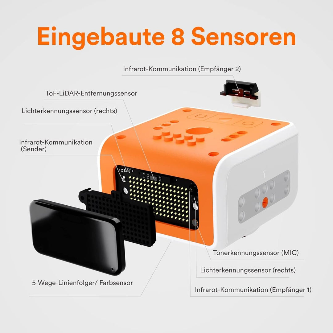 VinciBot Klassenzimmer-Set für Kinder (8-12 Jahre), enthält 6 VinciBot-Coding-Roboter & reichhaltige