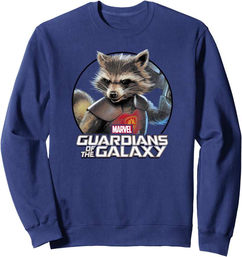 Marvel Guardians Of The Galaxy Rocket Circle Portrait Sweatshirt