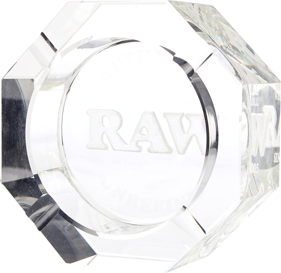 RAW 18419 Crystal Glass Ashtray, Kristallglas, Transparent, Medium