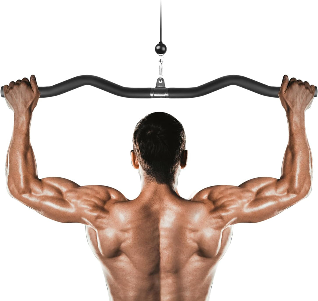 Lyndwin Latzugstange Bizeps Stange Klimmzugstangen Zugstange Muskelzugstange für Zuhause Bodybuildin