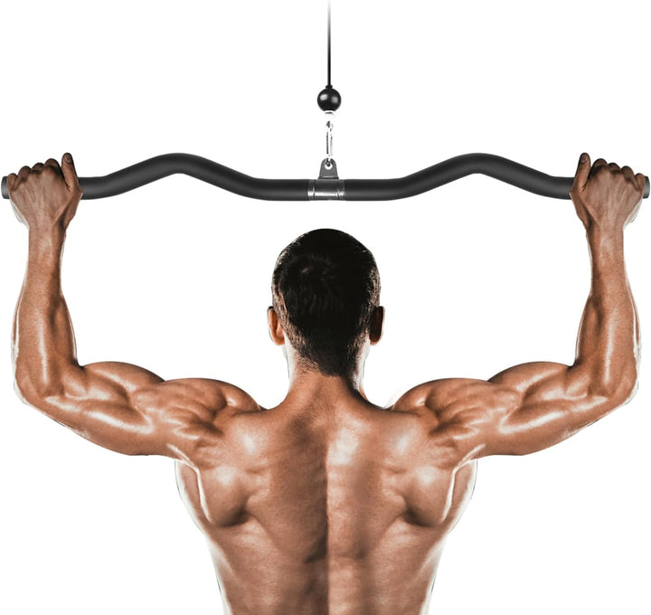 Lyndwin Latzugstange Bizeps Stange Klimmzugstangen Zugstange Muskelzugstange für Zuhause Bodybuildin