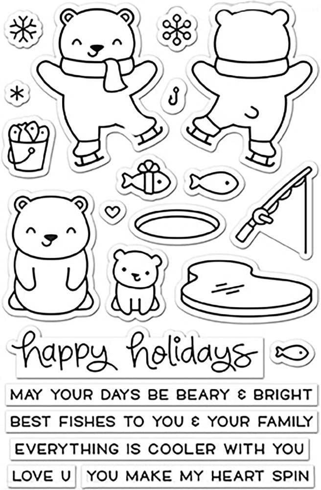 Lawn Fawn Beary Happy Holidays