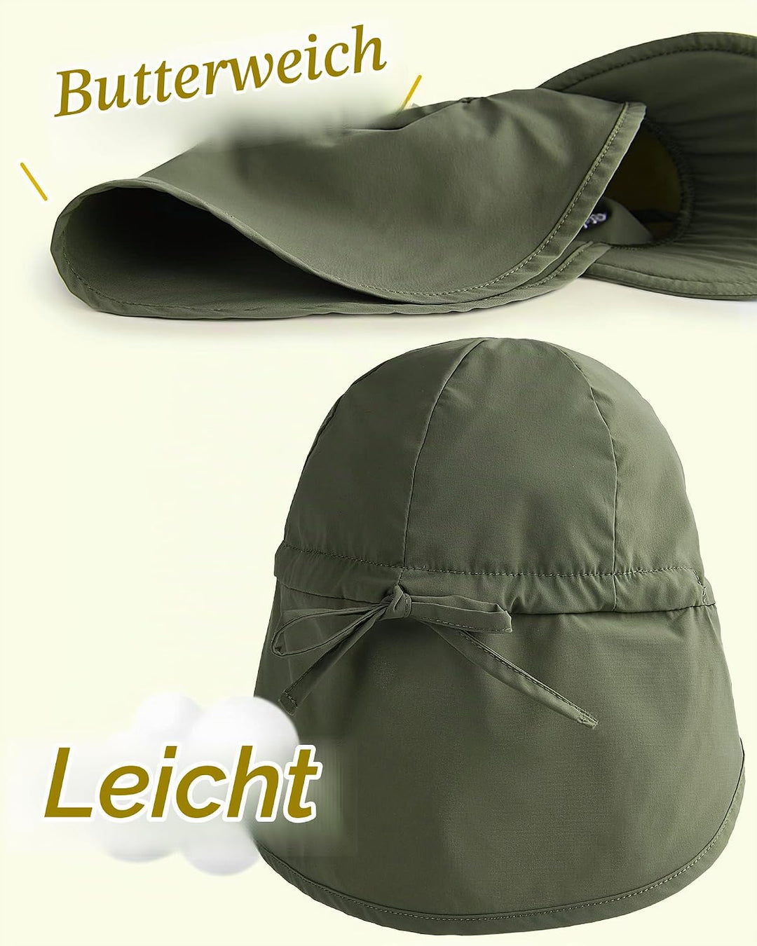 FURTALK Baby Sonnenhut mit Nackenklappe Kleinkind Kinder UPF 50+ Einstellbare Jungen Mädchen UV-Schu