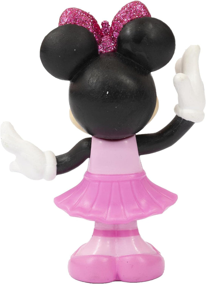 Disney Minnie MCN172, 2 bewegliche Figuren, 7,5 cm, mit Zubehör, Thema Ballerina, Spielzeug für Kind
