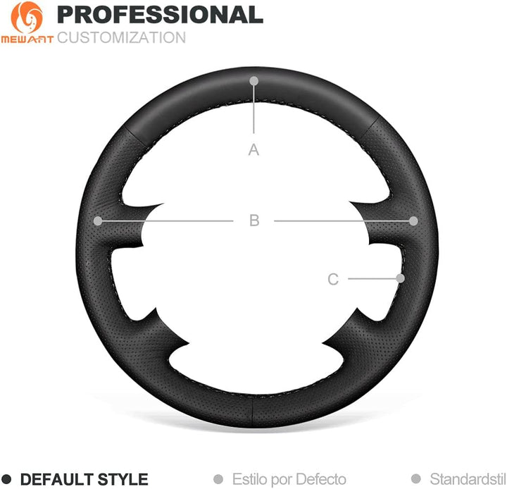MEWANT Lenkradhülle für Audi A2 (8Z) A3 (8L) Sprotback A4 (B5 B6) Avant A6 (C5) A8 (D2) S4 / A4 Lenk