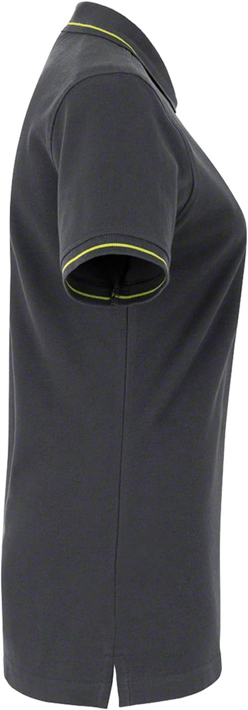 HAKRO Damen Polo-Shirt Casual - 203 - mehrere Farben S Anthrazit/Kiwi, S Anthrazit/Kiwi