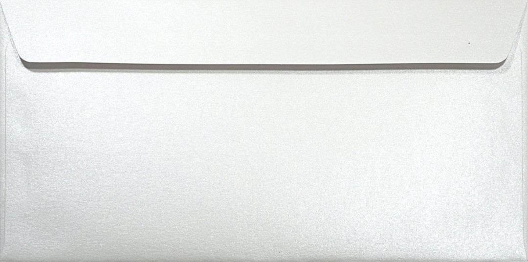Netuno 100 Briefumschläge Perlmutt-Weiss 110x 220 mm 120g Majestic Marble White Papier Umschläge Per