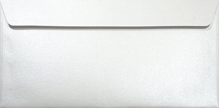 Netuno 100 Briefumschläge Perlmutt-Weiss 110x 220 mm 120g Majestic Marble White Papier Umschläge Per