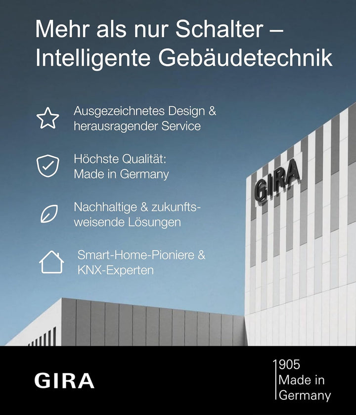 Gira Rauchwarnmelder Dual Q DIN14604, vernetzbar über Funk und Draht, reinweiss, 233602