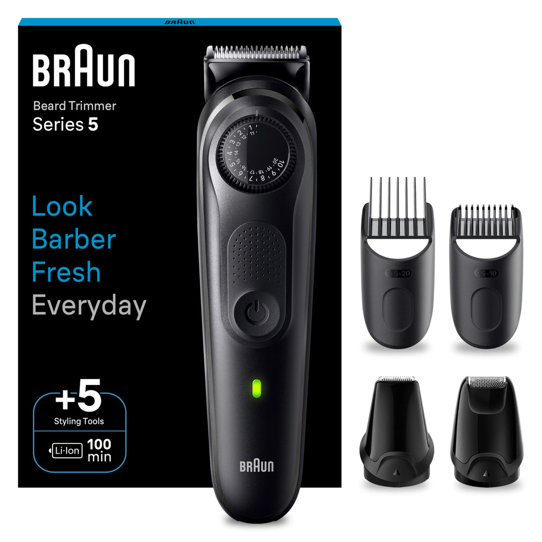 Braun Barttrimmer, Bartschneider/Trimmer/Haarschneider Herren, Haarschneidemaschine mit ultrascharfe
