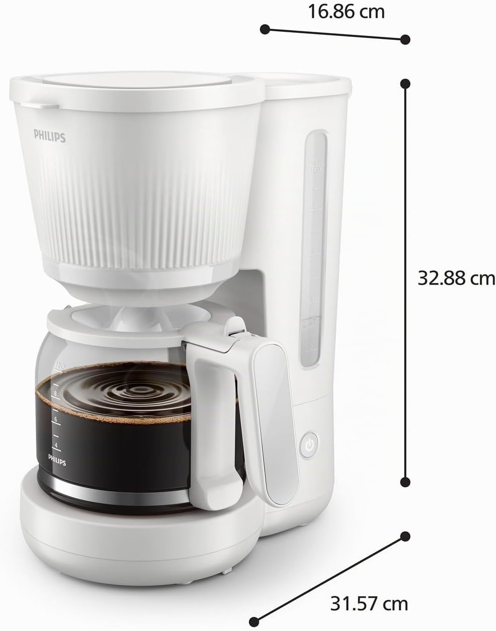 Cafetière Filtre Philips HD7411/00 Serie 3000 1,3L Blanc