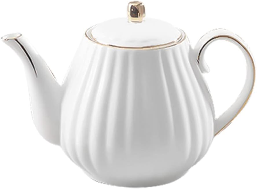 TOPBATHY Kaffeetasse Teekanne Aus Weisser Keramik K?niglicher Keramik Teekanne Porzellan Teekanne Fü